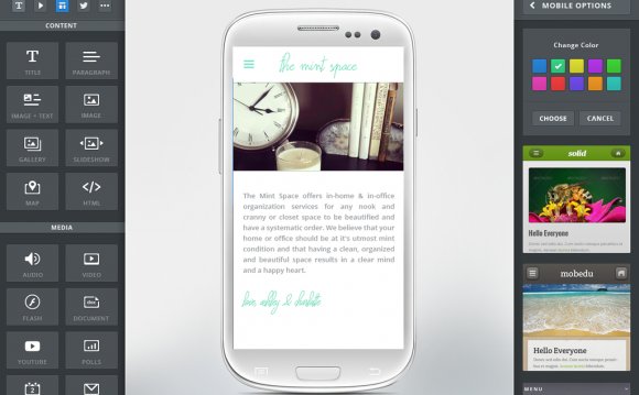 Lastly, Weebly has created a