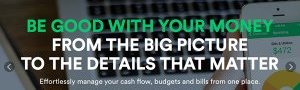 A prominent call to action on the Mint homepage