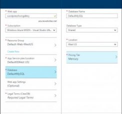 Configure web app