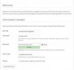 Configure WordPress