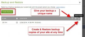 Godaddy website Builder review - backup restore