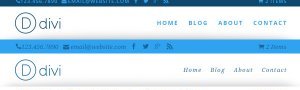 Some of the Divi navigation styles