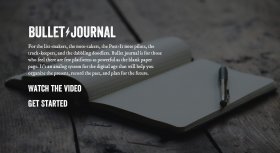 Unique website layouts: Bullet Journal