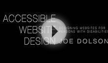 Accessible Website Design: Designing websites for persons