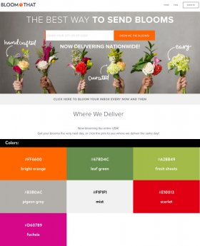 Website Color Schemes —Bloom That